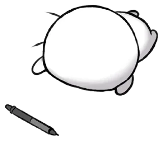 ⚪️ emoji baby blob | @phstickerpackganern Telegram sticker 19 of 40