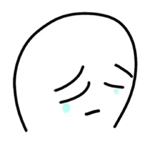 ⚪️ emoji sad blob | @phstickerpackganern Telegram sticker 22 of 40