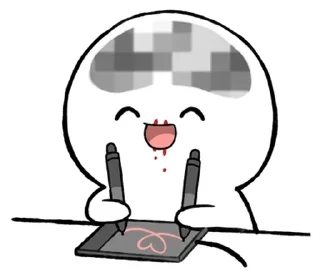 ⚪️ emoji baby blob | @phstickerpackganern Telegram sticker 16 of 40