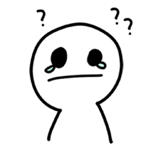 ⚪️ emoji sad blob | @phstickerpackganern Telegram sticker 2 of 40