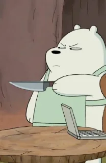 👹 emoji ice bear gemay : : @slowcly Telegram sticker 3 of 25