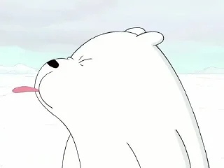 😝 emoji ice bear gemay : : @slowcly Telegram sticker 6 of 25