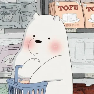 😳 emoji ice bear gemay : : @slowcly Telegram sticker 4 of 25