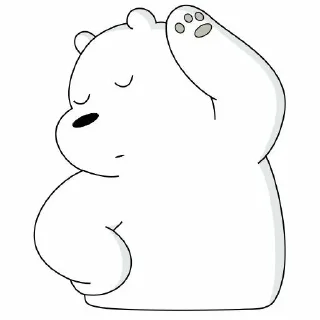 🤩 emoji ice bear gemay : : @slowcly Telegram sticker 9 of 25