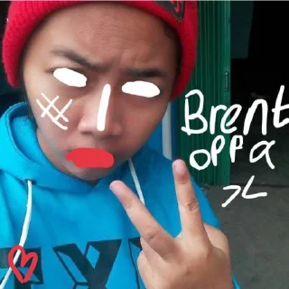 Sticker from Brent oppa ><