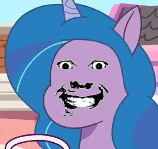 😁 emoji 🦄IZZY_FACE🦄@my_pony_little Telegram sticker 22 of 74