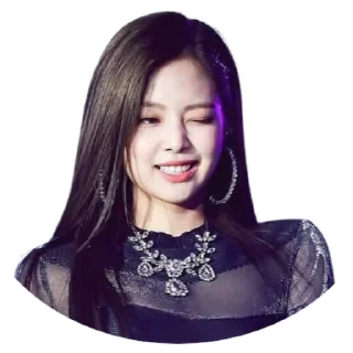 😉 emoji Jennie Kim @Stickersey Telegram sticker 9 of 25