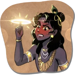 🕉️ emoji Hare Krishna ❤️ @HinduStickers_HinduStuff Telegram sticker 6 of 10