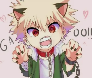 ❤️ emoji bakugou @animestickerchannel Telegram sticker 23 of 75