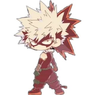 😏 emoji bakugou @animestickerchannel Telegram sticker 12 of 75