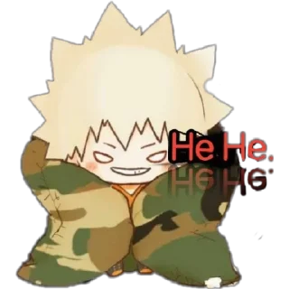 😆 emoji bakugou @animestickerchannel Telegram sticker 8 of 75