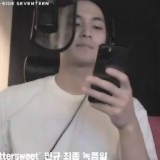 Sticker from Mingyu ‘Bittersweet (feat. LeeHi)’ BEHIND @stikersvt