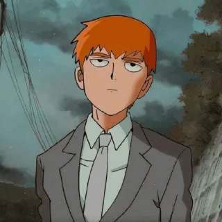📒 emoji Reigen Arataka—Mob Psycho 100 : @kcshima Telegram sticker 13 of 25