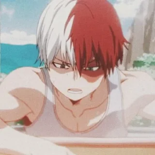 ❣ emoji Todoroki @Sticker_anime_boy Telegram sticker 5 of 11