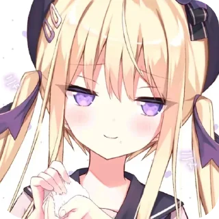 😌 emoji 月紫Aria@DaraNekoStickers Telegram sticker 17 of 46