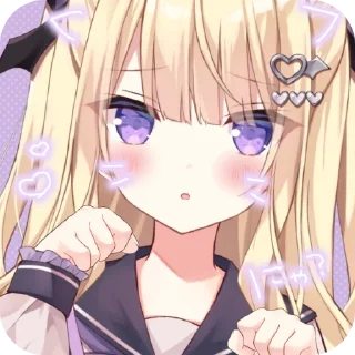 💇 emoji 月紫Aria@DaraNekoStickers Telegram sticker 10 of 46