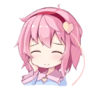 😚 emoji Komeiji Satori Telegram sticker 10 of 20