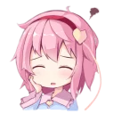 😕 emoji Komeiji Satori Telegram sticker 11 of 20