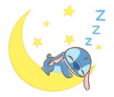 🌙 emoji Stitch (Sopan & Santai) @stickerscar Telegram sticker 17 of 24
