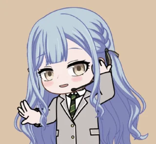 1️⃣ emoji MyGO @言力华 @zhaxia_cn Telegram sticker 12 of 29