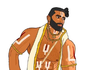 🗿 emoji The Malayāla Kshatriya Quintessential Sticker Set. Telegram sticker 3 of 25