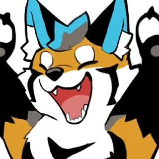 😆 emoji 焦糖狼狼 Telegram sticker 1 of 67