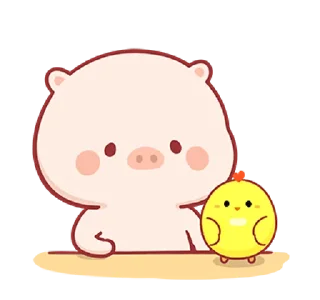 😒 emoji Piggy Mengmeng 2 @bistic Telegram sticker 9 of 24