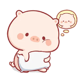 🙁 emoji Piggy Mengmeng 2 @bistic Telegram sticker 13 of 24