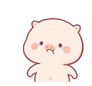 😢 emoji Piggy Mengmeng 2 @bistic Telegram sticker 23 of 24
