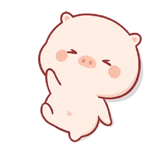 😆 emoji Piggy Mengmeng 2 @bistic Telegram sticker 5 of 24