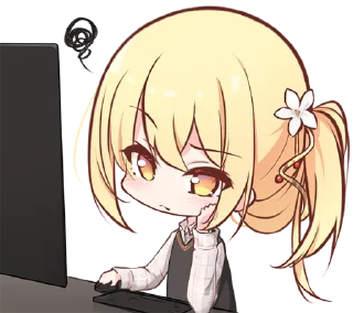 🖥 emoji 莉沫包！ Telegram sticker 8 of 29