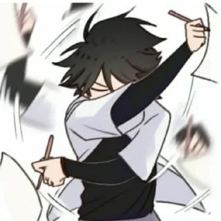 🎧 emoji Sho @stiker_webtoon Telegram sticker 17 of 20