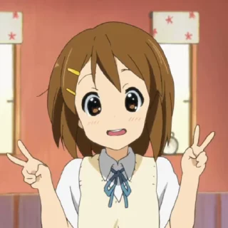 ✌️ emoji K-on! pack1 (@sticker_freehk) Telegram sticker 23 of 50