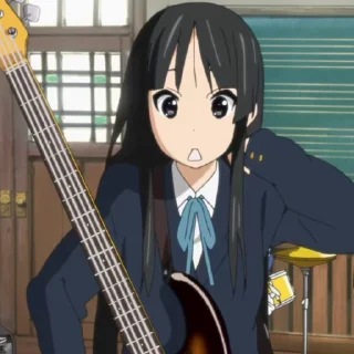 😍 emoji K-on! pack1 (@sticker_freehk) Telegram sticker 11 of 50