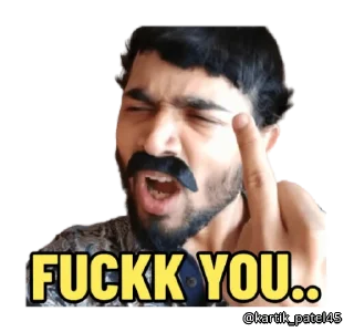 🖕 emoji 𝕸𝖊𝖒𝖊𝖘 by @RohitSharma Telegram sticker 9 of 99