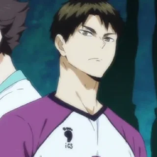Sticker from Ushijima Wakatoshi by @anime_stickersidn