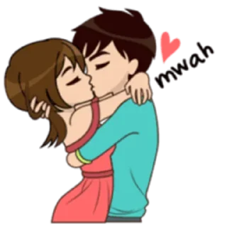 💋 emoji Lover Couple - @istkr Telegram sticker 15 of 29