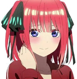 ✨ emoji Nakano Nino ➜ @AnimeStickersIndo Telegram sticker 17 of 20