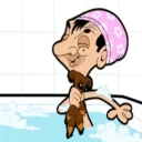 🛀 emoji mr bean the animated series Telegram sticker 7 of 40