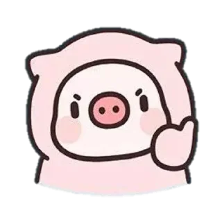 👍 emoji Pig Telegram sticker 19 of 116