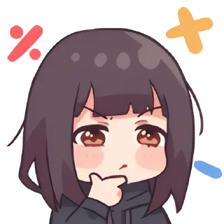 🤔 emoji 七濑胡桃 @karako_c Telegram sticker 15 of 15