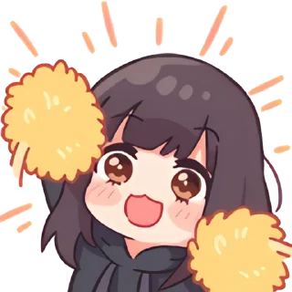 🎉 emoji 七濑胡桃 @karako_c Telegram sticker 13 of 15
