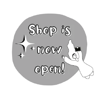 Sticker from grey @moochifiles