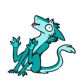🫠 emoji Lappie's sergal Telegram sticker 10 of 20