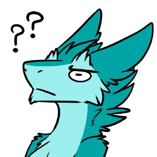 😐 emoji Lappie's sergal Telegram sticker 6 of 20