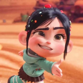 👋 emoji @cutedona 🍭vanellope🍭 Telegram sticker 9 of 45