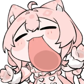 👩 emoji 粉猫H46 @zhaxia_cn Telegram sticker 2 of 48