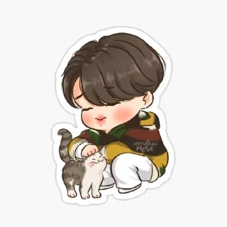 🥰 emoji Cute Bangtan Telegram sticker 13 of 20