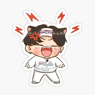 😡 emoji Cute Bangtan Telegram sticker 11 of 20