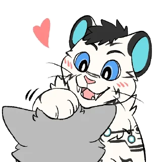 😘 emoji 白虎 WhiteTiger Telegram sticker 9 of 120